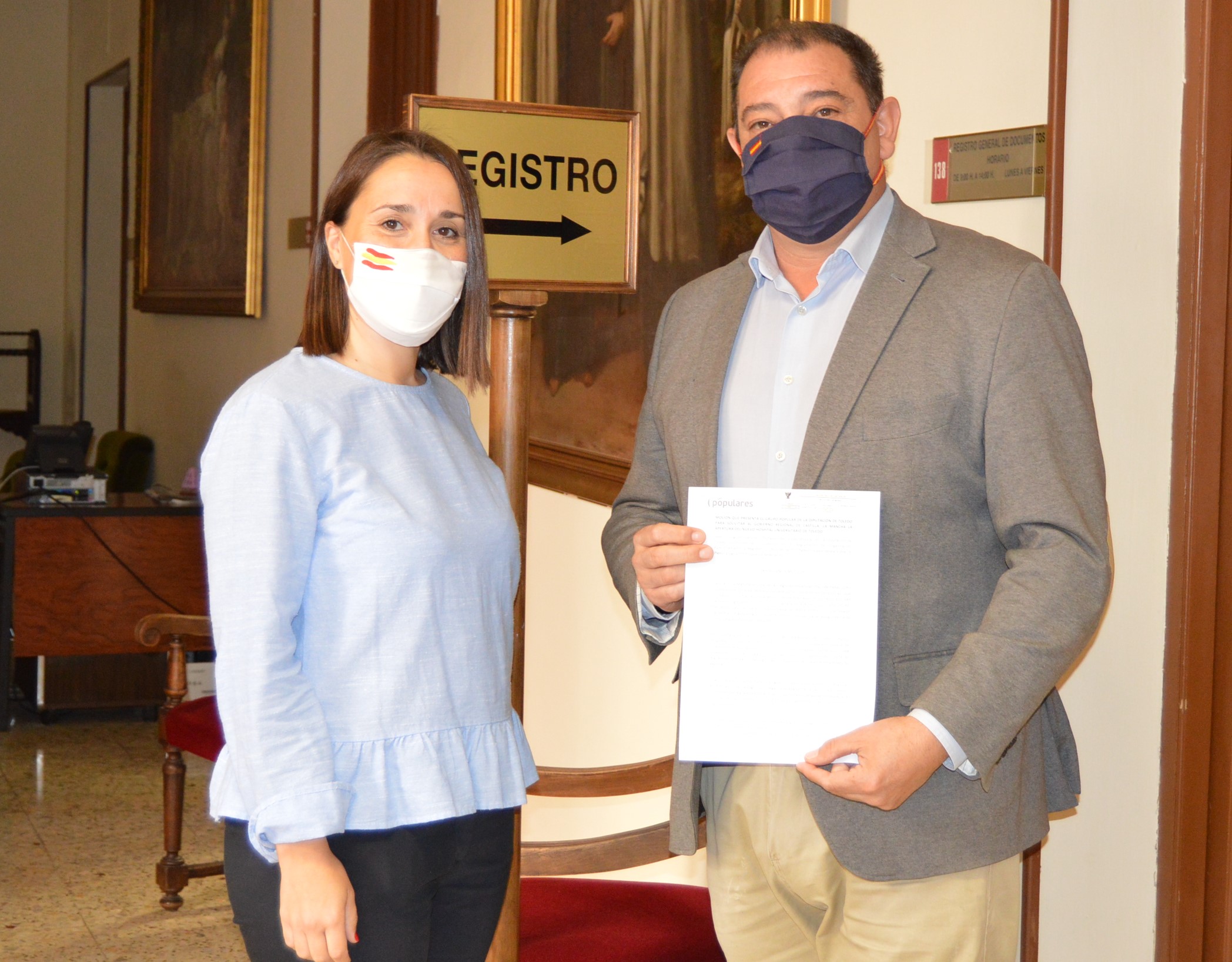 Fernández y Hernández presentan moción Hospital en la Diputación de Toledo 300920