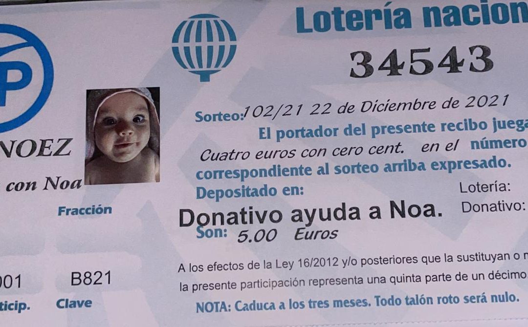 El PP de Noez se une a la campaña para ayudar en el tratamiento de la pequeña Noa