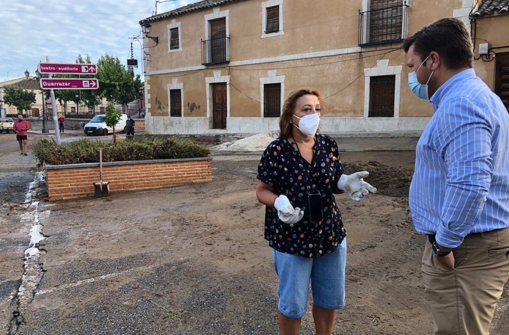El PP pide a la Diputación de Toledo ayudas para los municipios afectados por las fuertes lluvias que ayer azotaron la provincia