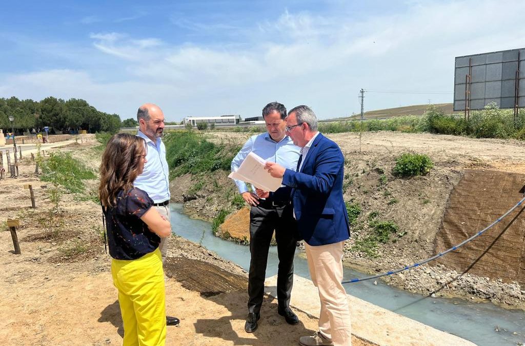 Velázquez pide una solución definitiva a los vertidos ilegales que contaminan el arroyo Gansarinos en Numancia de la Sagra