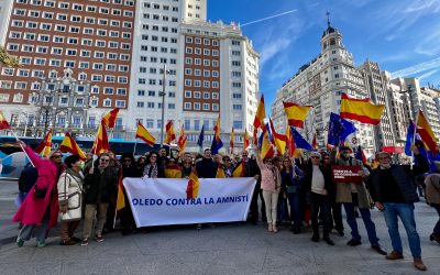 Velázquez destaca la importante presencia de toledanos en la concentración ‘Una España Fuerte’ para defender la igualdad de todos los españoles
