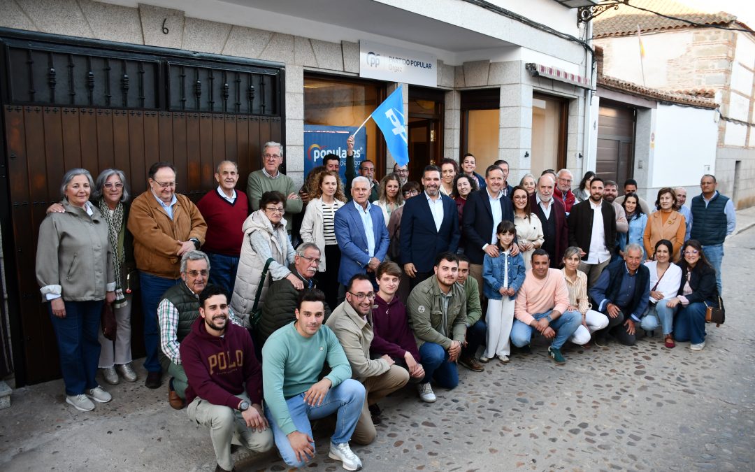 Velázquez inaugura la nueva sede del PP de Orgaz: “Es una ventana abierta a todos los vecinos para mejorar el municipio”