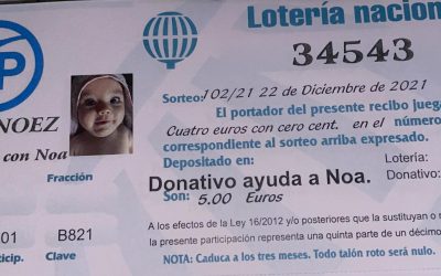 El PP de Noez se une a la campaña para ayudar en el tratamiento de la pequeña Noa
