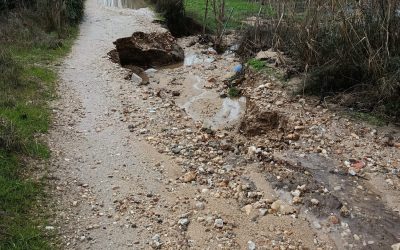 Los municipios ribereños del Alberche solicitan a la Junta ayudas urgentes para la reparación de caminos, arroyos y viales dañados por las últimas borrascas